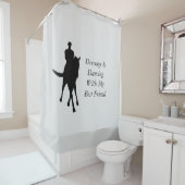 馬術のダンス 親友の馬 シャワーカーテン (インサイチュ)