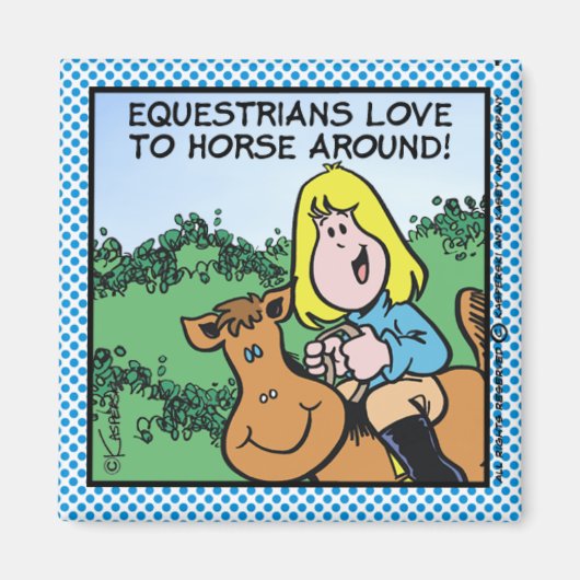 馬術の人々は… マグネット (正面)