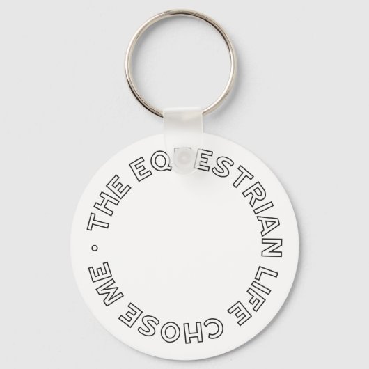 馬術の生活は私に馬の乗り手モダンを選んだ キーホルダー (正面)