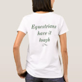馬術は難しい Tシャツ (裏面)