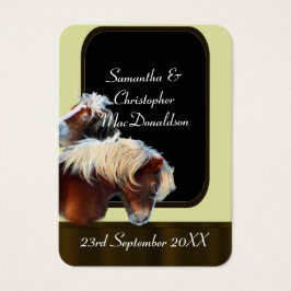 馬術をテーマにした結婚式の引き出物感謝していユーラベル