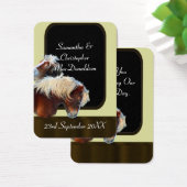 馬術をテーマにした結婚式の引き出物感謝していユーラベル (デスク)