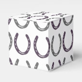 馬術をテーマにした馬靴パターン フェイバーボックス (正面サイド)