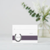 馬術をテーマにした馬靴パターン プレイスカード (スタンド正面)