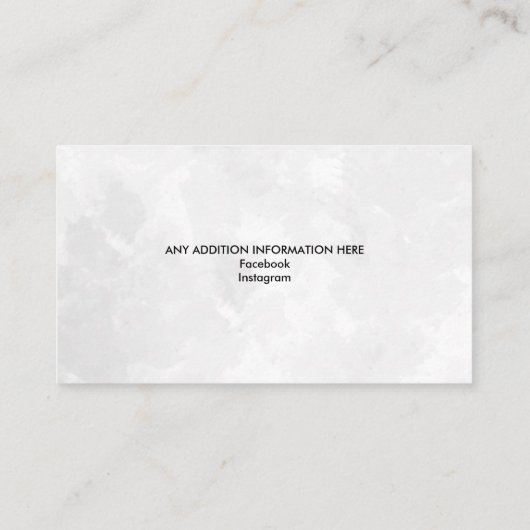 馬術ウマ科のパーソナライズされた水彩馬 名刺 (裏面)