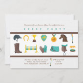 馬術エレメンツダービーパーティの招待状 招待状 (正面)