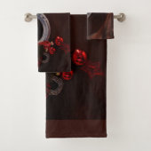 馬術クリスマスぶら下がったの馬蹄写真 バスタオルセット (インサイチュ)