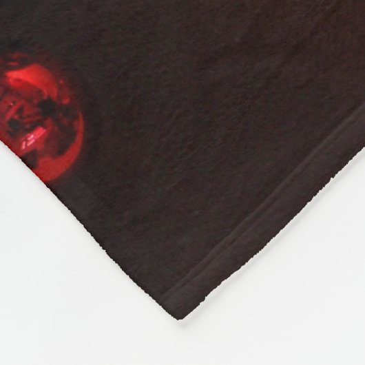 馬術クリスマスぶら下がったの馬蹄写真 フリースブランケット (角)