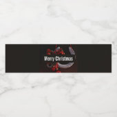 馬術クリスマスぶら下がったの馬蹄写真 ペットボトルラベル (シングルラベル)