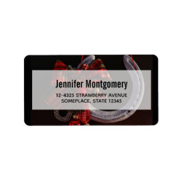 馬術クリスマスぶら下がったの馬蹄写真 ラベル