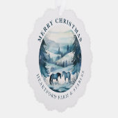 馬術クリスマスウマフェスティバル冬林 オーナメントカード (右)