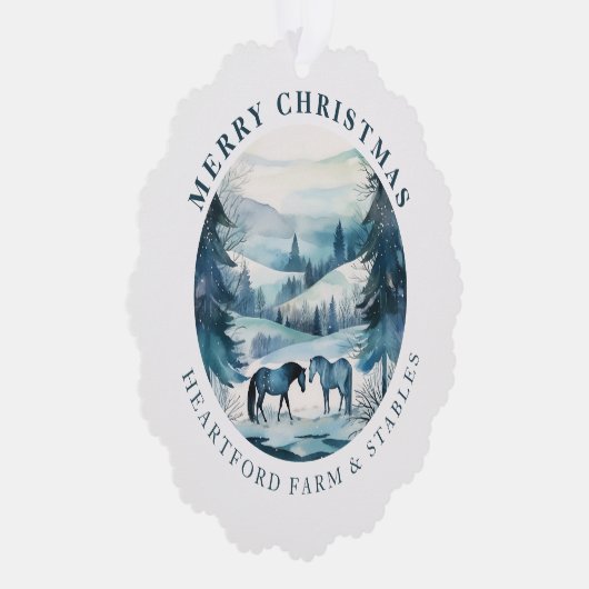 馬術クリスマスウマフェスティバル冬林 オーナメントカード (右)