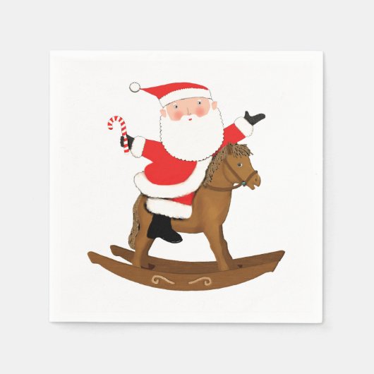 馬術クリスマスパーティー スタンダードカクテルナプキン (正面)