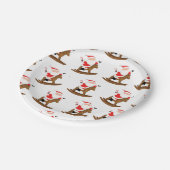 馬術クリスマスパーティー ペーパープレート (アングル)
