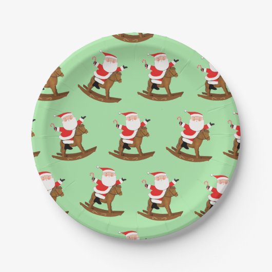 馬術クリスマスパーティー ペーパープレート (正面)