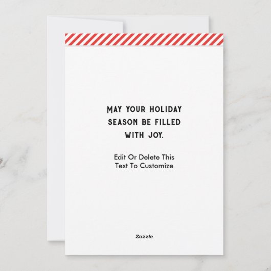 馬術クリスマスホリデーカード シーズンカード (裏面)