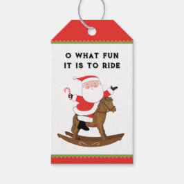 馬術クリスマス ギフトタグ
