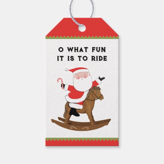馬術クリスマス ギフトタグ (正面)