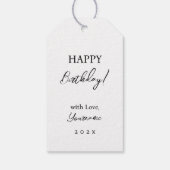 馬術グラフィック鉛筆スケッチ白黒 ギフトタグ (裏面)