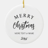 馬術グラフィック鉛筆スケッチ白黒 セラミックオーナメント (裏面)