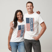 馬術ショーのお父さんアメリカ国旗ヴィンテージTシャツデザイン_ Tシャツ (ユニセックス)