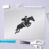 馬術ジャンパー・シルバー 薄葉紙 (クラフト)