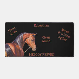 馬術スポーツドレスゲパーソナライズされたージ デスクマット