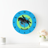 馬術デザイン壁時計 ラージ壁時計 (ホーム)