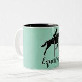 馬術デザイン ツートーンマグカップ (正面左)