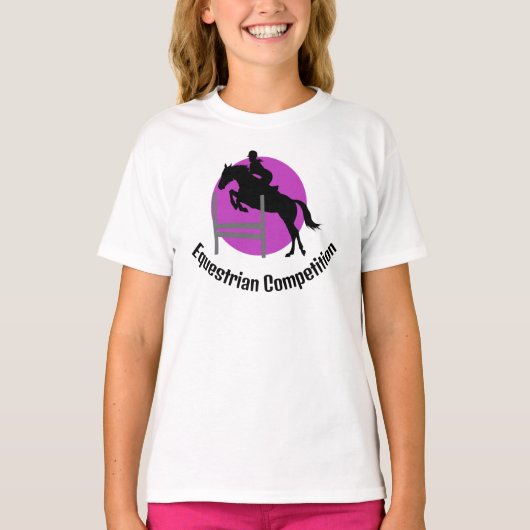 馬術デザインTシャツ Tシャツ (正面)