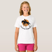 馬術デザインTシャツ Tシャツ (正面フル)