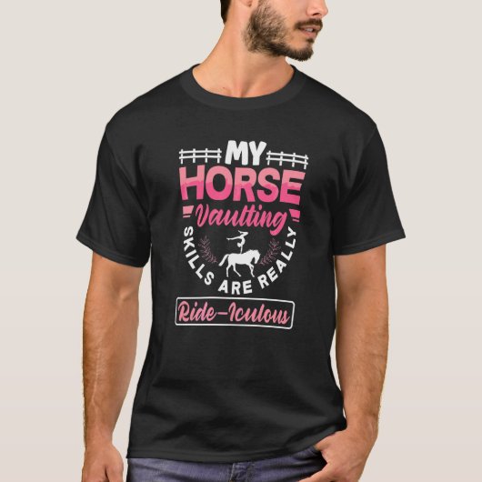 馬術バールティング 馬 バールティング 馬術 Tシャツ (正面)