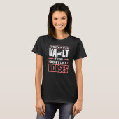 馬術バールト競技 馬 バールト 馬術 Tシャツ (正面フル)