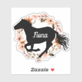 馬術パーソナライズされた名馬シルエットスティ シール (シート)