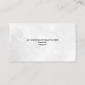 馬術プロフェッショナルパーソナライズされたウマ科の馬 名刺 (裏面)