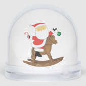 馬術ホリデーギフトスノーグローブ (裏面)