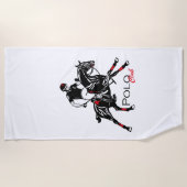 馬術ポロスポーツクラブビーチタオル ビーチタオル (正面)