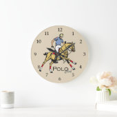 馬術ポロスポーツクラブ ラージ壁時計 (ホーム)