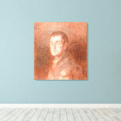 馬術ポートレートの勉強 キャンバスプリント (インサイチュ (ウッドフロア))