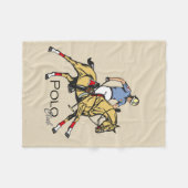 馬術ポーロスポーツクラブ フリースブランケット (正面(横))