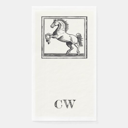 馬術モノグラムヴィンテージ馬浴 (正面)