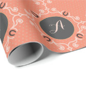 馬術モノグラム幸運な馬靴 ラッピングペーパー (ロールコーナー)