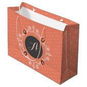 馬術モノグラム幸運な馬靴 ラージペーパーバッグ (正面アングル)