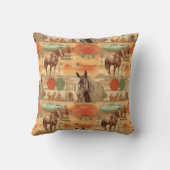 馬術ランドスケープデザイン、馬のモチーフ図 クッション (裏面)