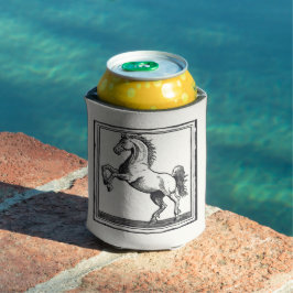 馬術ヴィンテージ馬名前をカスタムする 缶クーラー
