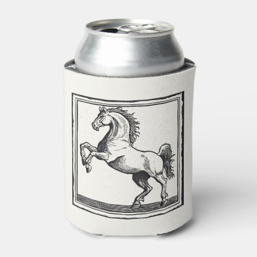 馬術ヴィンテージ馬名前をカスタムする 缶クーラー (缶正面)