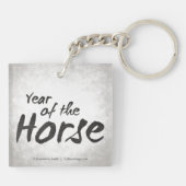馬術中国の〔占星術の〕十二宮図年 キーホルダー (裏面)