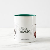 馬術中国の〔占星術の〕十二宮図年 ツートーンマグカップ (中央)