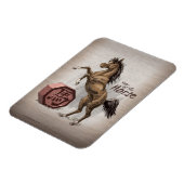 馬術中国の〔占星術の〕十二宮図年 マグネット (左側)