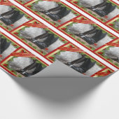 馬術乗馬ブーツグレイ馬 ラッピングペーパー (角)